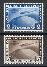 Deutsches Reich Zeppeline - S&uuml;damerikafahrt - Nachdruck mit Gummi postfrisch **