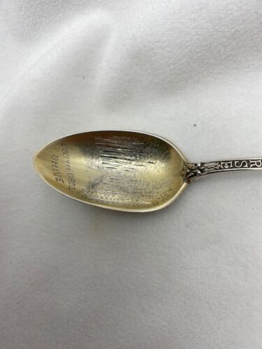 Antique ~ Sterling Silver .925 "New Jersey" State Souvenir 5 1/2" Spoon - Picture 5 of 11