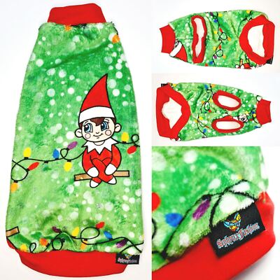 Elfen Fleece - Sphynx Katze Top - Weihnachten Sphynx Katze Pullover, Devon Rex, Haustier Katze Clo