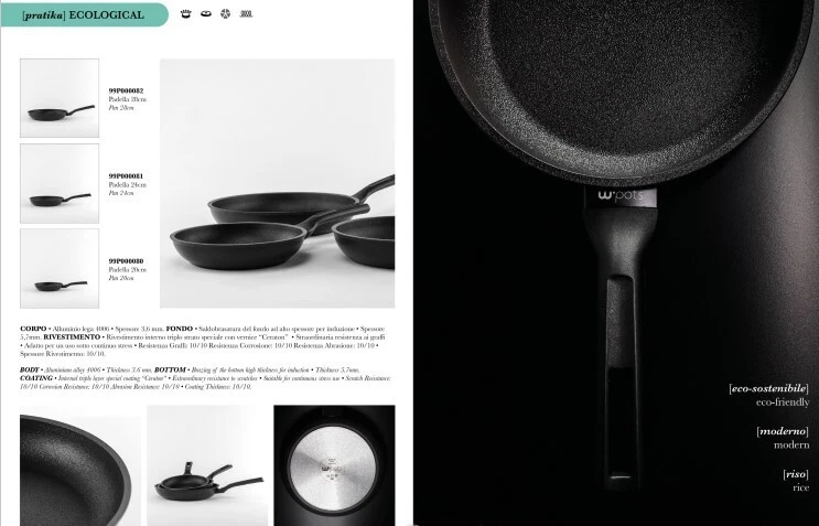 W.POTS PAN 20CM PRATIKA ECOLOGICAL INDUCTION