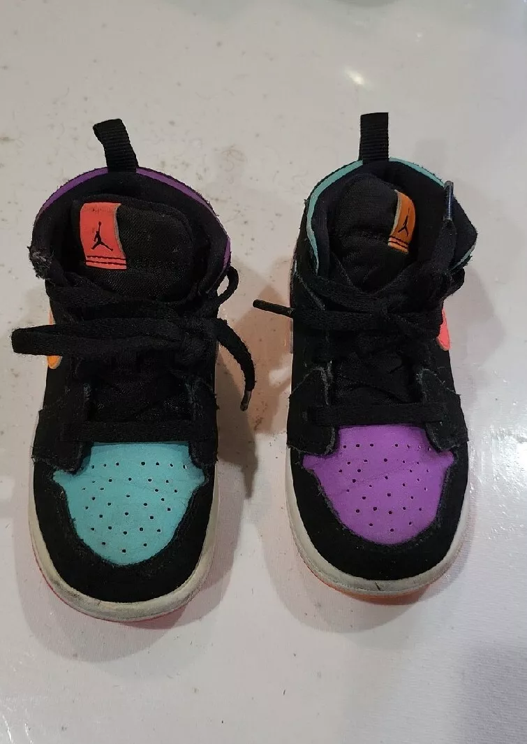 Air jordan 1 mid multicolor best sale toddler