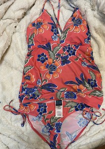 side ruched tankini top