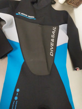 Adult Dive Sail Full Long Sleeve Wet Suit Blue Black Small-NWT