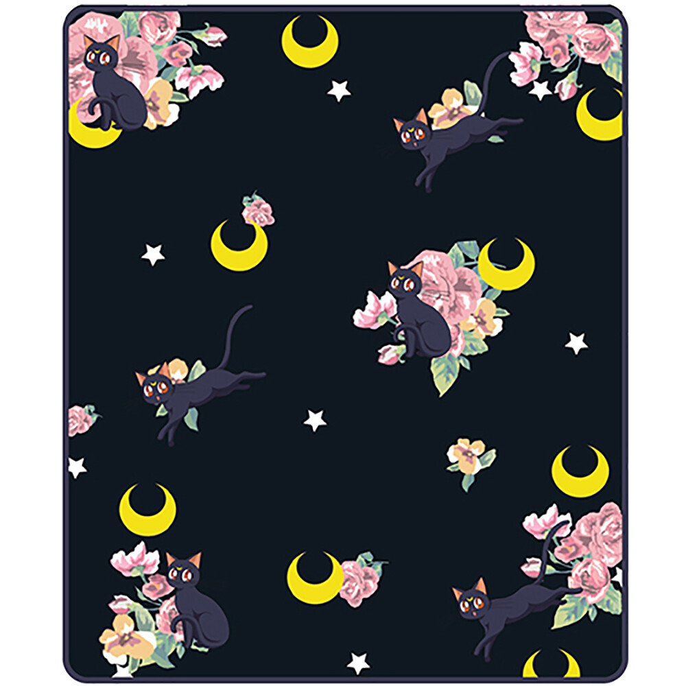 Sailor Moon Anime Luna Guardian Cat Sublimation Throw Blanket 46"x 60" Official