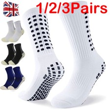 Kids Adults Long Anti-slip Football Grip Socks Men Women Boys Girls Rugby Sports