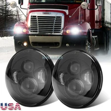 2pcs 7Inch Round LED Headlight DOT 6012 For Freightliner Century Class 1996-2011