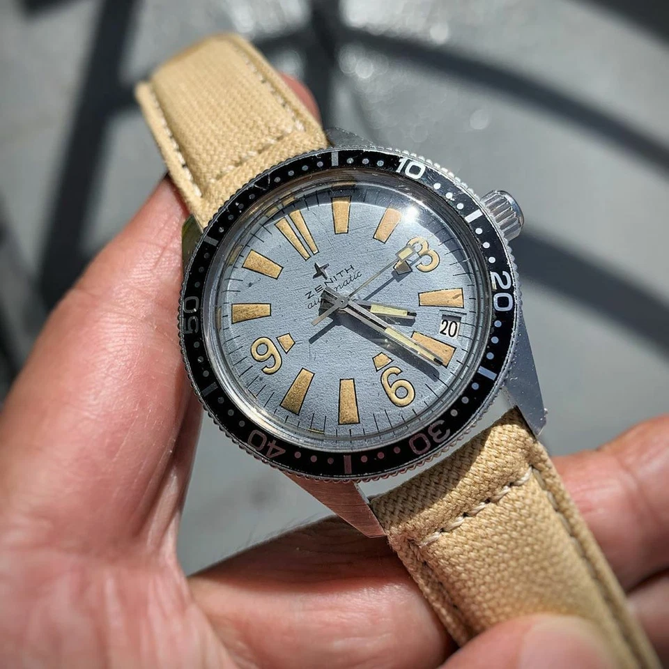 Correas de reloj de lona, correa de reloj de liberación rápida, correas de repuesto de tela militar Foto 3 de 4