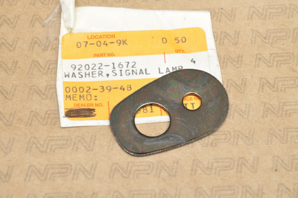 mosukaさん専用 NOS Kawasaki ER500 EX500 KL650 ZG1000 ZR750 ZX1100 Signal Washer