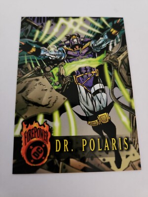 1996 DC Comics dr. Polaris #52 Outburst Firepower Embossed Card Mint Condition