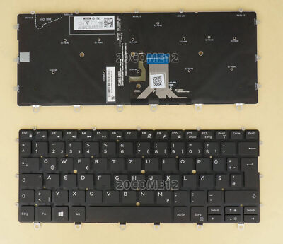 New For   XPS 9365 2 IN 1 Keyboard German Tastatur Backlit Black #E7