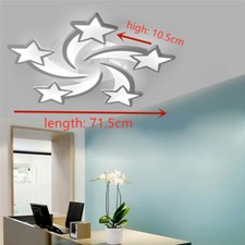 Modern Acrylic LED Flush Mount Ceiling Light Bedroom Kids Room Lamp Star Fixture