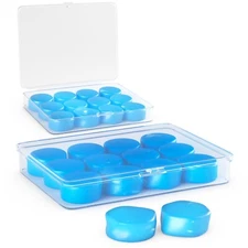 12-24 Pair Moldable Silicone Ear Plugs Sleep Swimming Hearing Protection