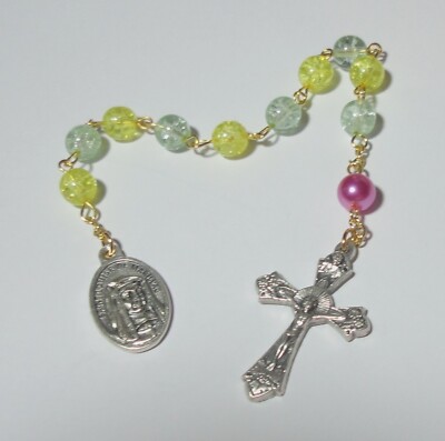 Handmade in the USA St Louise de Marillac Single Decade Rosary - Social Workers