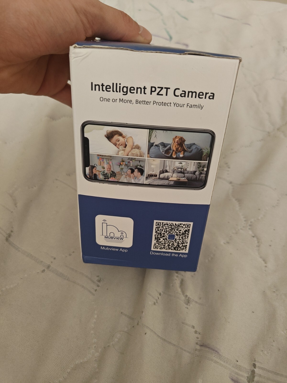 Mubview PK320 White Indoor Wi-Fi Smart PTZ Security Camera with Wired Connectivity