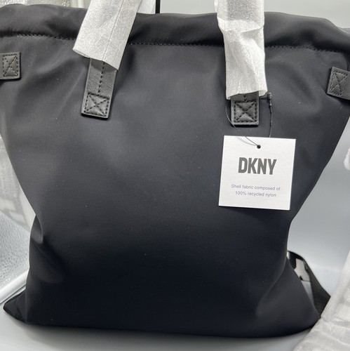NWT! SET of DKNY Brooklyn Heights Drawstring Shopping Tote & Matching Camera Bag - Picture 4 of 21