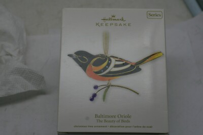 Hallmark Keepsake Beauty Of Birds BALTIMORE ORIOLE Ornament 2011 Ga