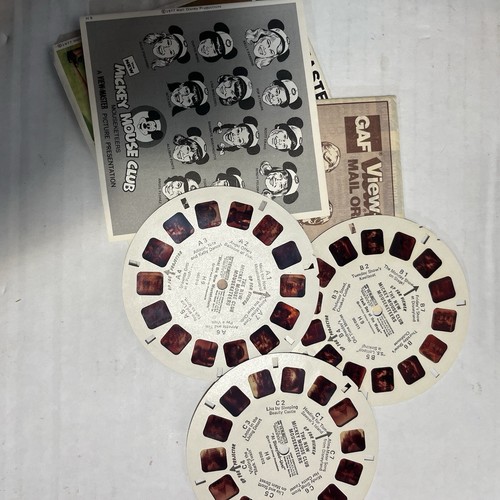 Set Of Two Vintage View Masters With Reels Batman / Benji / Mickey Mouse Club - Picture 9 of 11