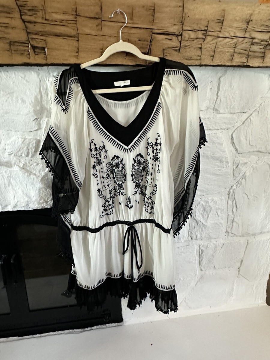 Ryu womens Short dress SZ M Black And White/ Cream | eBay