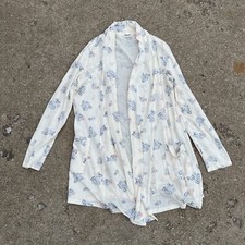 Sanrio Smiles cardigan Sweater White rare kawaii Japan Womens Sz M L Hello Kitty