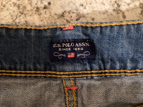 U.S. Polo Assn. Women’s Jean Shorts - Size 5/6 - Lighly Distressed, Folded Hem - Picture 5 of 9