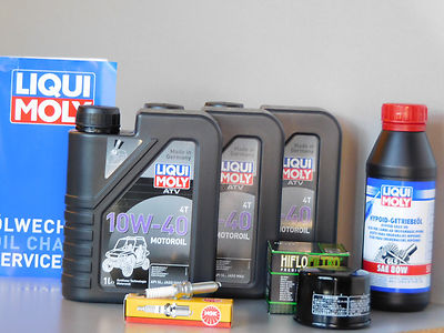 Wartungs Set ATV Quad Yamaha YFM 700 Grizzly Kodiak Inspektion Öl Zündkerze 
