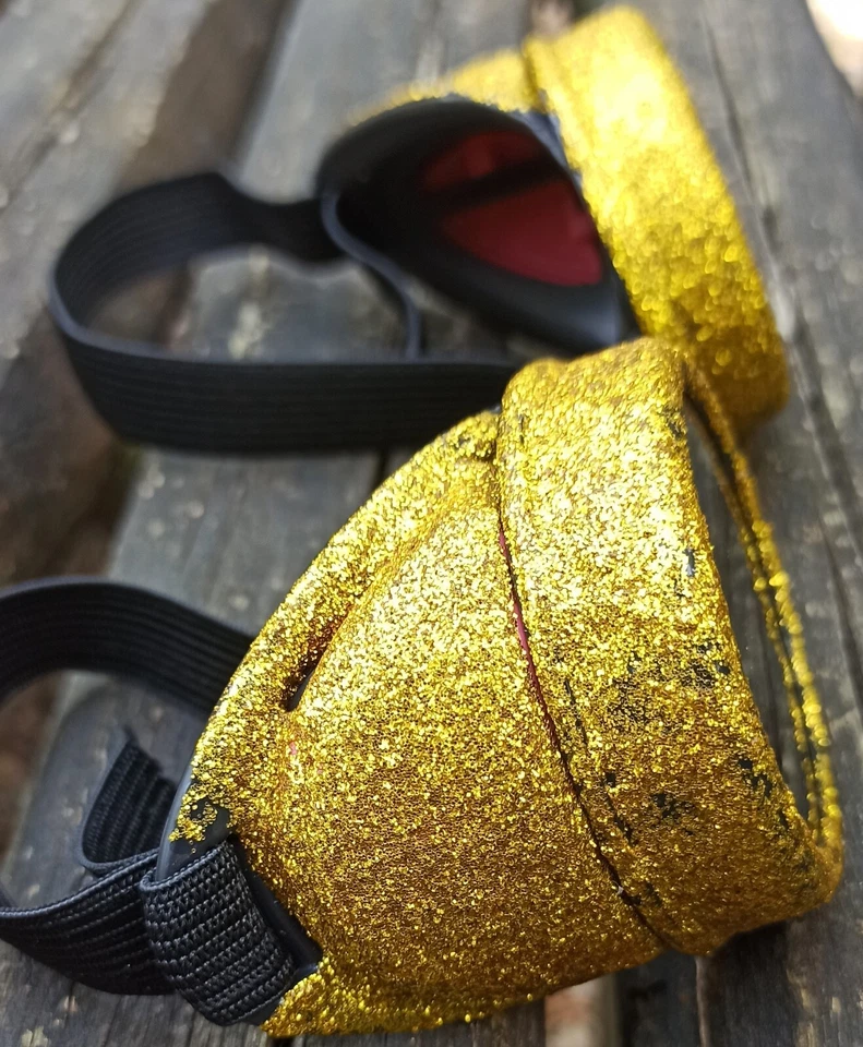 Gafas Steampunk Gafas Brillo Dorado Brillo Aviador Gafas Victorianas Juegos con disfraces Foto 2 de 4