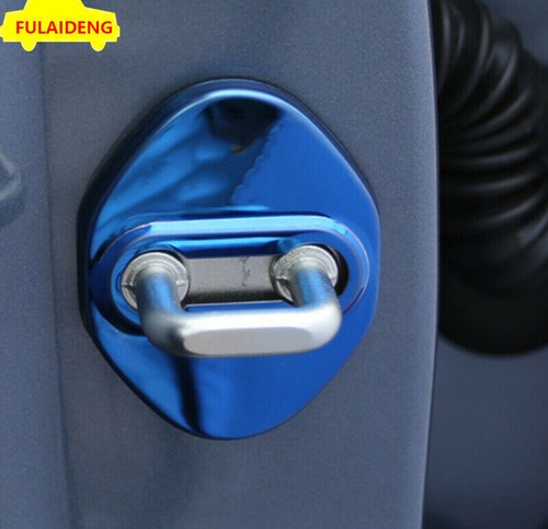 For Suzuki Vitara 2015-2019 Blue steel Door Lock Antirust Protection Cover Trim - Picture 3 of 6