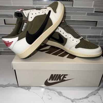 Travis Scott x Air Jordan 1 Retro OG SP Low Reverse Olive Medium Size 11.5 