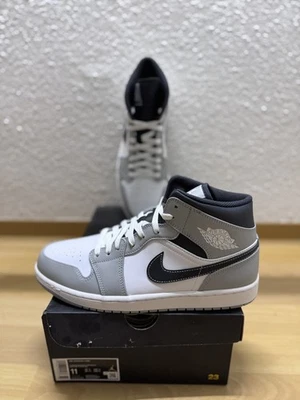 Nike Air Jordan 1 Mid Light Smoke Grey Anthracite Sneaker | EU 45 | Neu OVP - Bild 1 von 4