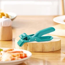 Hot Bowl Dish Plate Gripper Clips Creative Silicone green