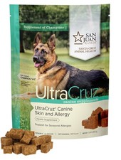UltraCruz Canine Skin and Allergy Supplement for Dogs, 120 Tasty Chews