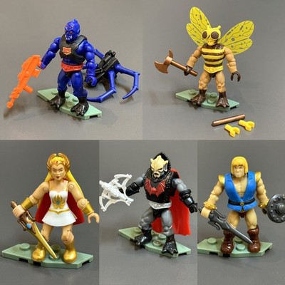 NEW 5 MEGA Construx ETERNIA BATTLEGROUND MOTU Ninjor BUZZ-OFF WEBSTOR FIGURES