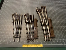 ATLAS O Scale Train THREE SWITCH TRACKS 6070 054 & 6072 072 FOR PARTS ONLY LOT A