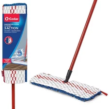 O-Cedar Hardwood Floor 'N More 3-Action Microfiber Mop Free Shipping USA
