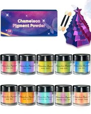 Luckymica Chameleon Mica Powder, 10  3g Color Shift Dreamy Gradient