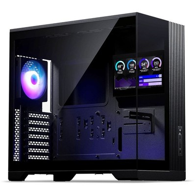 Phanteks XT V5 LCD PC-Gehäuse, Midi-Tower, ATX, 7-Zoll-LCD, Tempered Glass - sch