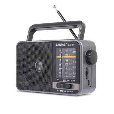 Portable AM FM Transistor Radio USB Battery Powered Loud Mini Speaker Radio