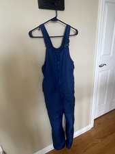 All In Motion Snow Bib Suit Unisex Blue Kids Youth M 8/10 Water Wind Resistant