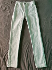 Hudson Skinny Light Wash White Denim Jeans Women Stretch Cotton Blend
