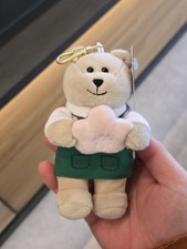 Starbucks Bearista 2026 Keychain Plush Bear Cherry Blossom