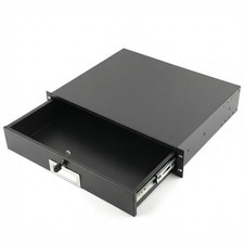 1U/ 2U/ 3U 4U Rack Mount DJ 19" Rack Road Case Equipment Deep Drawer Locking