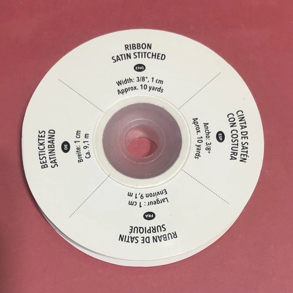 Cinta cosida 3/8” 10 yardas roja retirada Stampin Up PÉTALOS DE PRIMROSE Foto 3 de 3