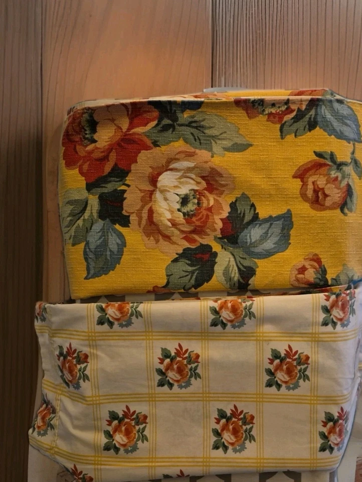 Винтажный Liz Claiborne 90-х цветочный спальни полотна подушки наволочки король желтый многоцветный - Изображение 4 из 4