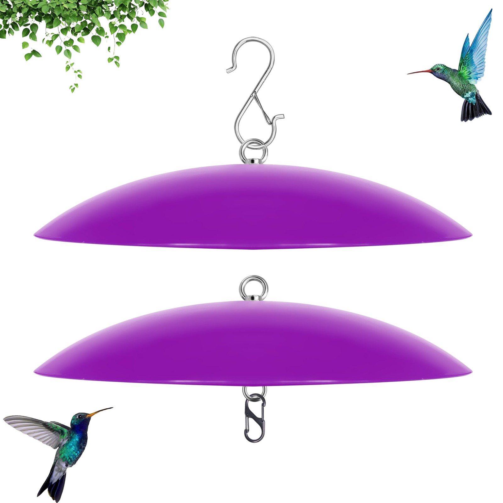 Rain Cover,bird Dome,hummingbird 2 Pack, Purple