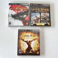 God of War Collection Ascension & GOW 3 LOT PS3 PlayStation 3 Complete CIB