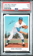 1962 Bell Brand Los Angeles Dodgers - Stan Williams #40