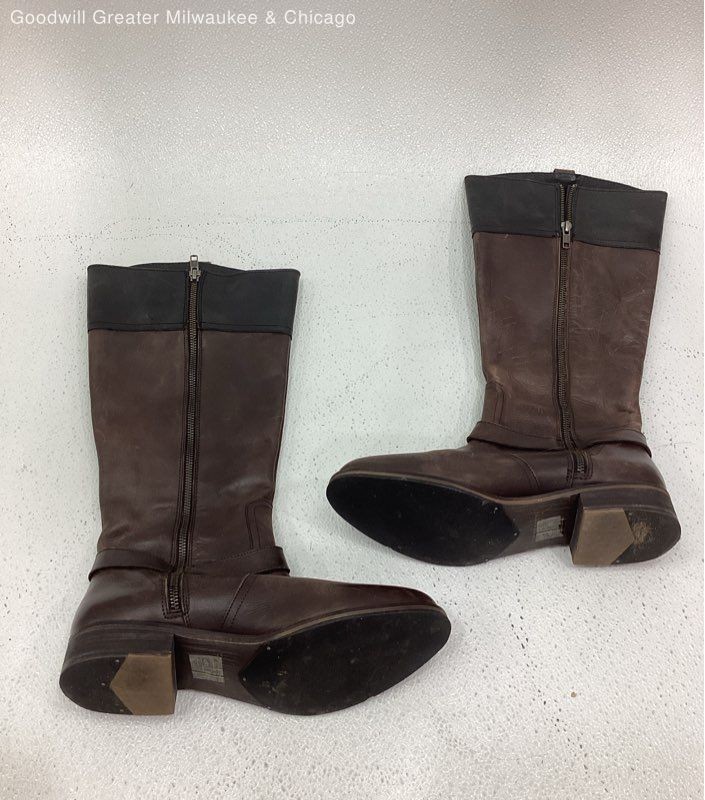 Wolverine Womens Brown Black Solid Leather Buckle… - image 1