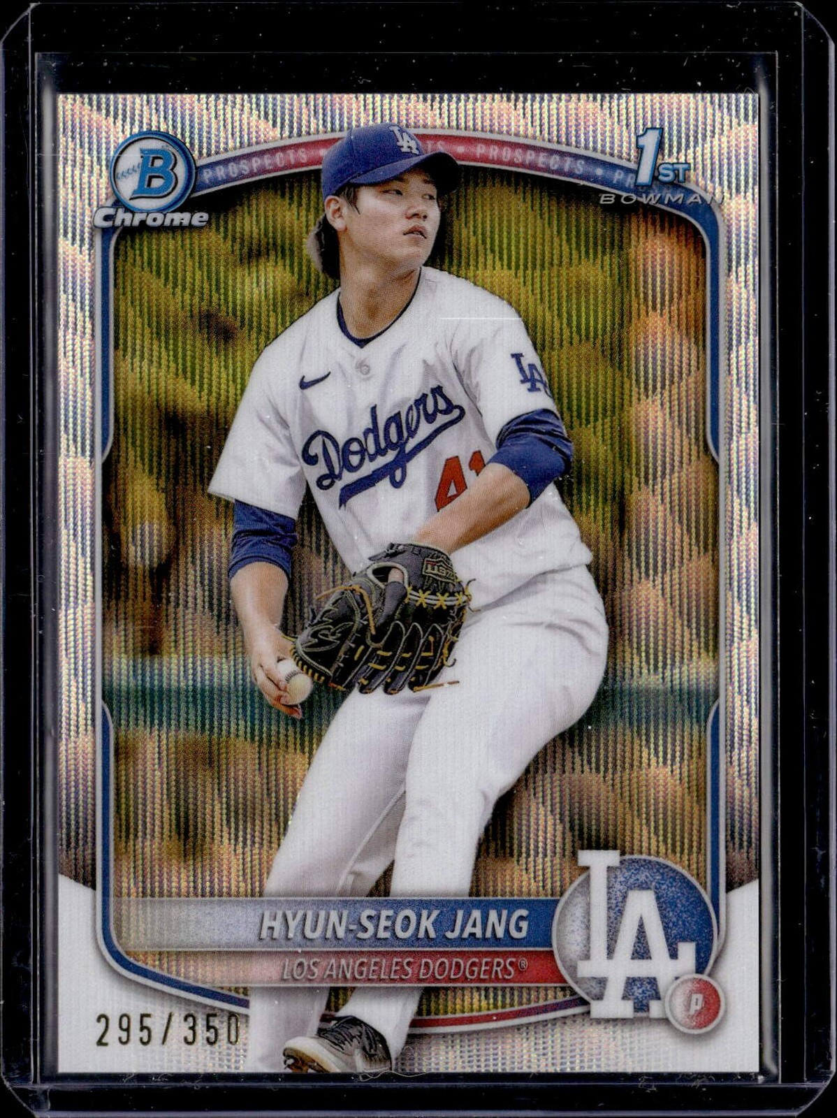 2025 Bowman #BCP-51 Hyun-Seok Jang Chrome Prospects Wave Refractor #/350