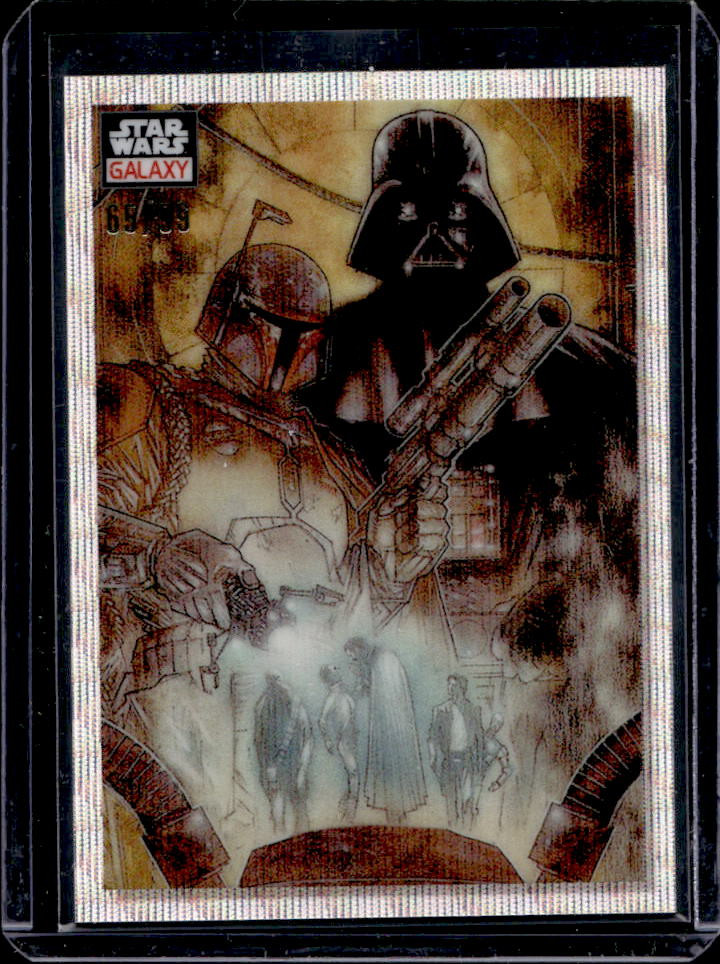 2023 Topps Chrome Star Wars Galaxy Diabolic Duo SN99 Wave Refractor #/99