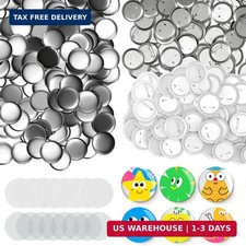 200 Sets 58mm/2.28 inch Button Supplies Button Parts for Buttons Maker Machine,